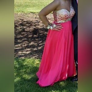 Size 8 Pink Prom Dress
